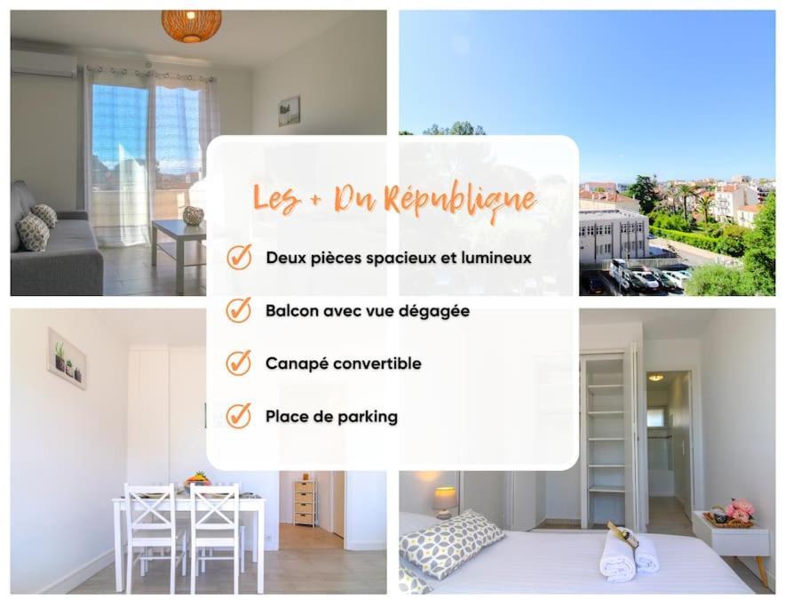 Le Republique By Apirent #Balcon #Climatisation #Parking Leilighet Cannes Eksteriør bilde